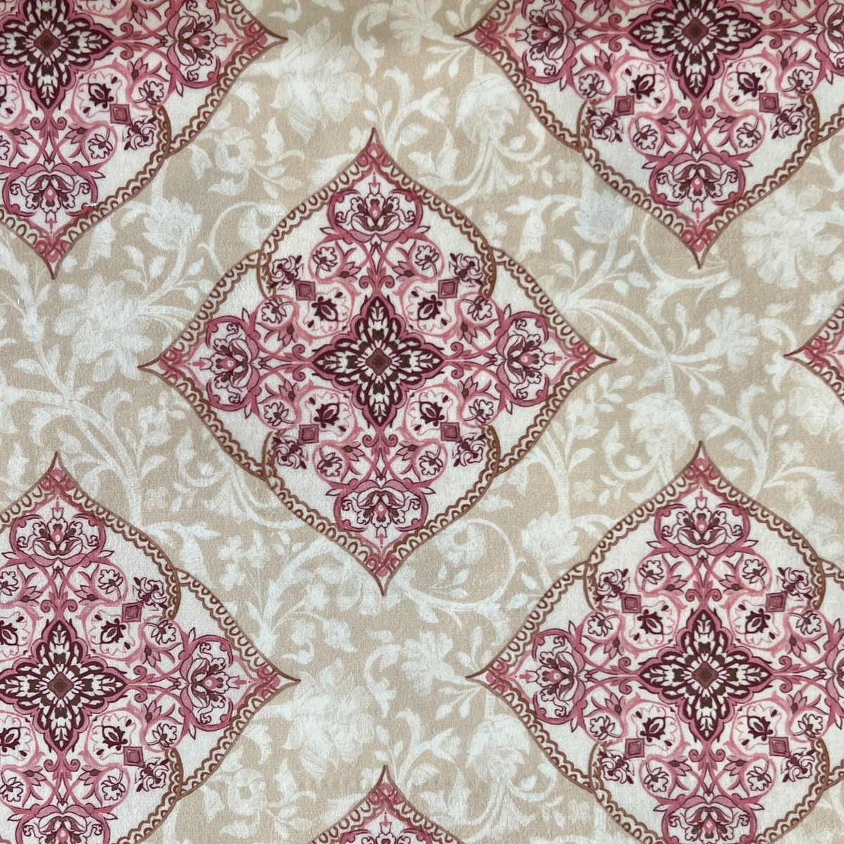 Persian Damask Motif Fabric, 140cm Wide, Upholstery Window Craft
