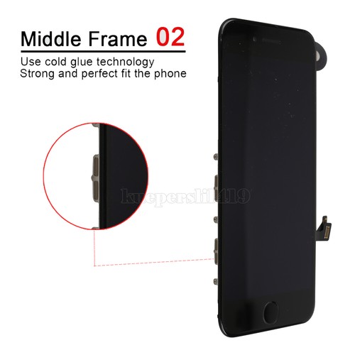 For iPhone 6 6s 7 8 Plus LCD Touch Screen Replacement Display+Home Button+Camera - Picture 3 of 17
