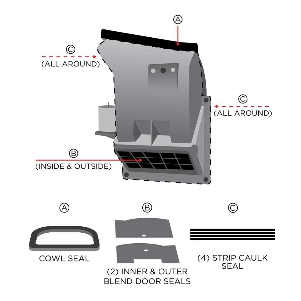 Ford Mustang 1982-1993 kit de sellado de caja climática Outlaw Fox 5,0 ¡venta! Foto 2 de 4