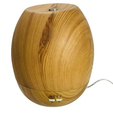 Serene House Lotus Ultrasonic Essential Oils Diffuser Auto Wood Pattern Glass