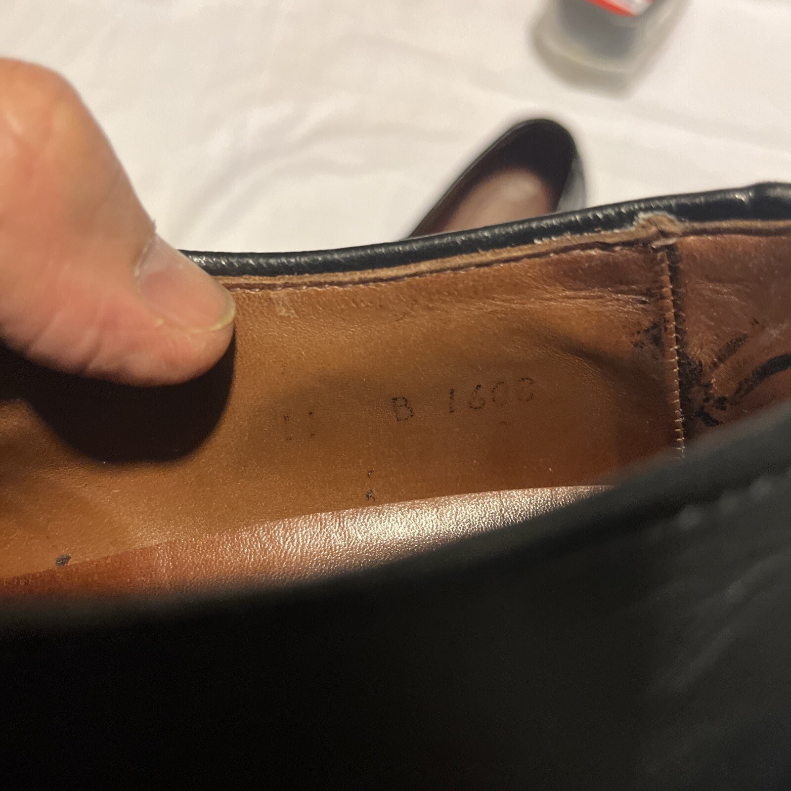 SAOLA Scarpe eleganti derby Allen Edmonds da uomo ortotiche Ashton Oxford in pelle taglia 11B 1608