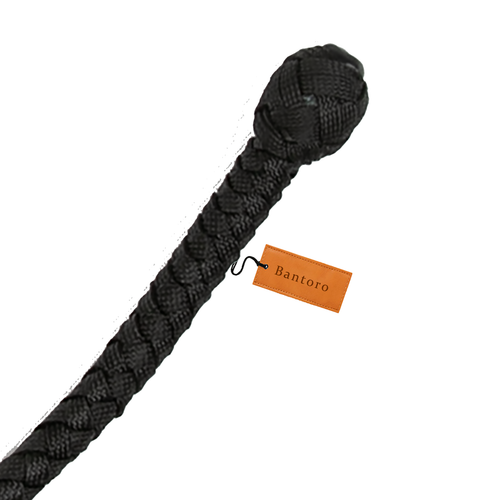 Bantoro 3 Fuß Miniatur Peitsche - Lederkern, flexibel & handgefertigt Nylon Paracord - Bild 2 von 5