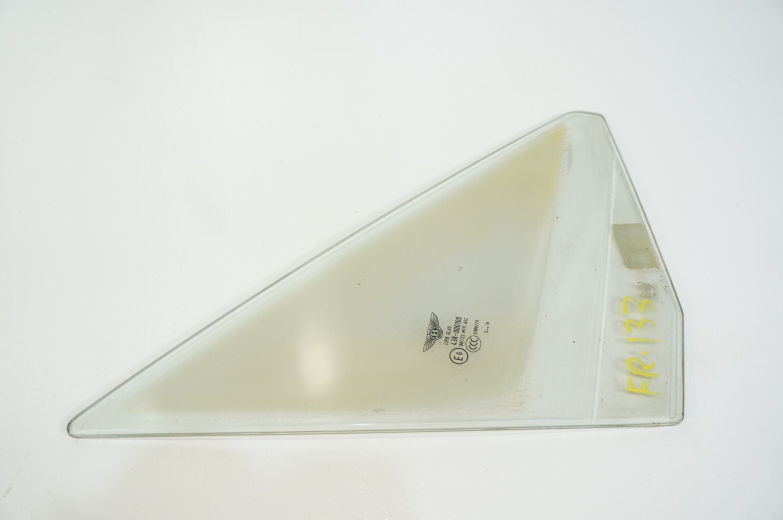 06-12 Bentley Continental Flying Spur Front Right Side Door Window Vent Glass