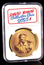 David Bowie Inspired Hand Made Lasered Etched Token Coin Gift Keepsake Fan Music