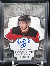 2017-18 Upper Deck Ice Exquisite Signatures /199 Will Butcher Rookie Auto RC