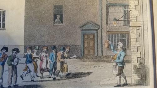 1805 ORIGINAL ANTIQUE AQUATINT ENGRAVING - PLYMOUTH THEATRE - WOODFALL - Picture 6 of 8