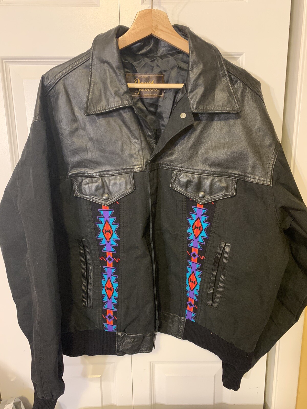Vintage David James Native Pattern Jacket Blacksm… - image 5
