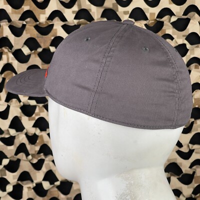 Casquette Plate Dye LWR LFT Flex Neuve - Gris Charbon Et Orange - Taille L/XL