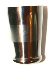 Essential Home Stainless Single Stripe Bathroom Toothbrush Holder Tumbler