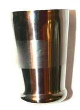 Essential Home Stainless Single Stripe Bathroom Toothbrush Holder Tumbler 