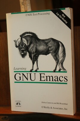1992 Paperback Learning Gnu Emacs Debra Cameron Bill Rosenblatt Computing