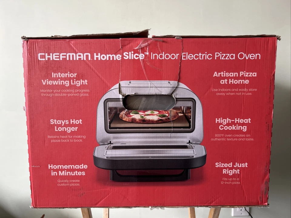 Horno eléctrico interior para pizza Chefman Home Slice calidad restaurante Foto 2 de 4