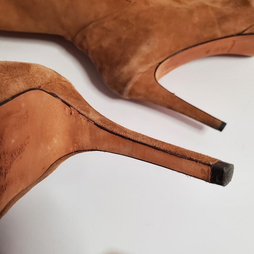 Antonio Melani Knee Boots 7.5 Womens Brown Suede Platform High Heel - Picture 8 of 21