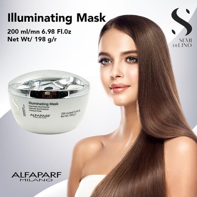 AlfaParf - Semi Di Lino Diamond Illuminating Mask (Normal Hair) - 200ml/6.98oz
