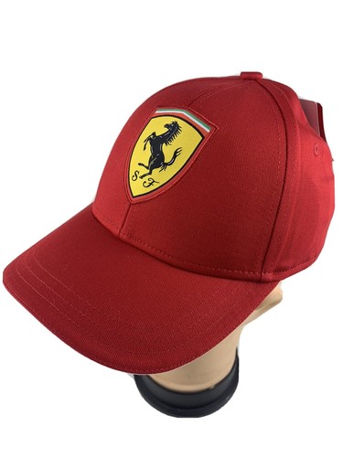 Ferrari Logo Badge Cap Basecap Schildmütze 58cm rund Vettel Leclerc verstellbar - 第 1/2 張圖片