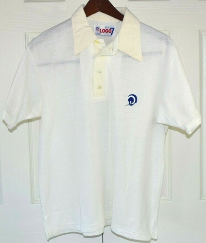NFL Shirt VTG 70s LA Rams Embroidered White Horn Helmet Logo Sz M/M c.1972 NWOT - Picture 3 of 8