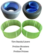 Rear Tire Band Set for Hoosier Drag Slick Tires and Proline Prime SC Tires