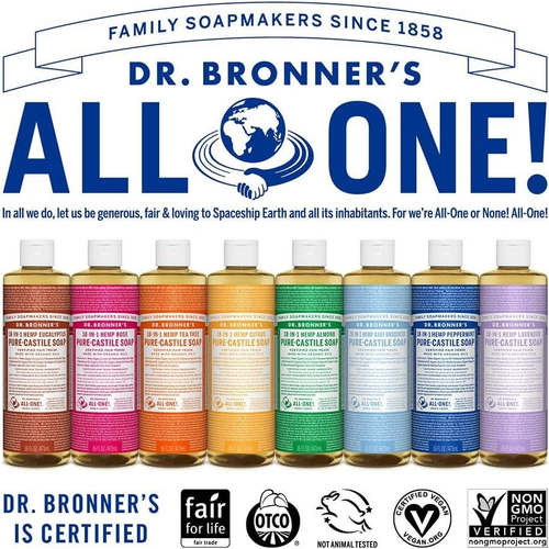 Dr. Bronner’S - Pure Castile Liquid Soap 2 Pack - Versatile Skin, Body, Hair ... - Picture 6 of 12