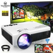 VANKYO Leisure 3W Wireless Projector 1080P LED Mini WiFi Video Home Cinema HDMI