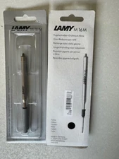 NEW LOT OF 2 LAMY BALLPOINT Pen REFILL MADE IN GERMANY BLACK M 16 M MEDIUM