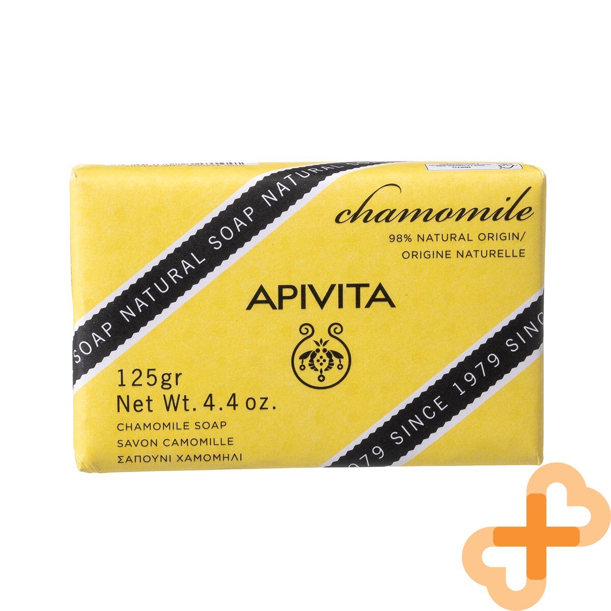 APIVITA NATURAL Body Soap With Chamomile and Lavender 125g Softens Skin