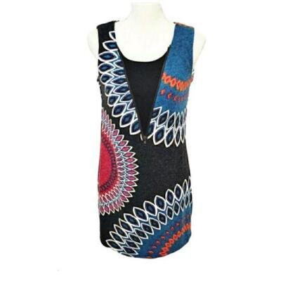 Aryeh Partial Zip Sleeveless Dress Size S