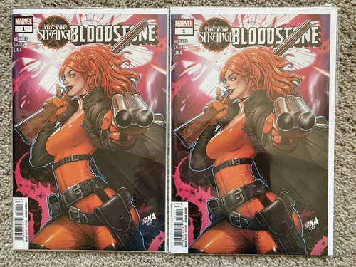 DEATH OF DOCTOR STRANGE BLOODSTONE #1 SET OF 2 NM 1ST LYRA MARVEL COMICS 2022