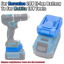 Adapter Compatible With Hercules 20V Li-Ion Battery To Fits Makita 18V Tools