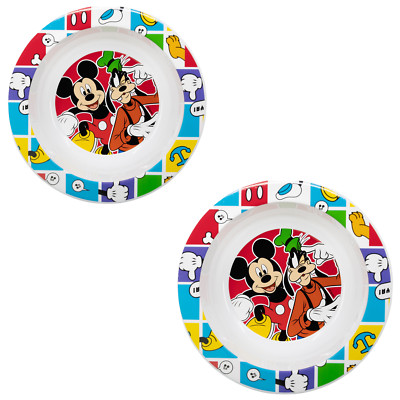 Kinder Schüssel Set Mickey Mouse Müslischale Plastikschüssel Kindergeschirr
