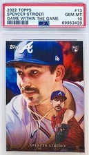 2022 Topps Game Within The Game Spencer Strider RC By Paul Jennis #13 PSA 10 💎