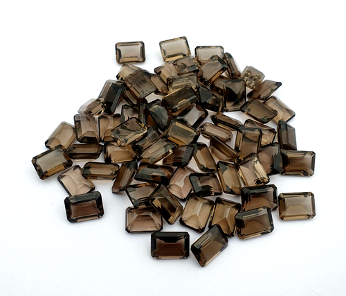 Quartz rutile tourmaline naturelle 18,93 cts pierre précieuse taillée à facet