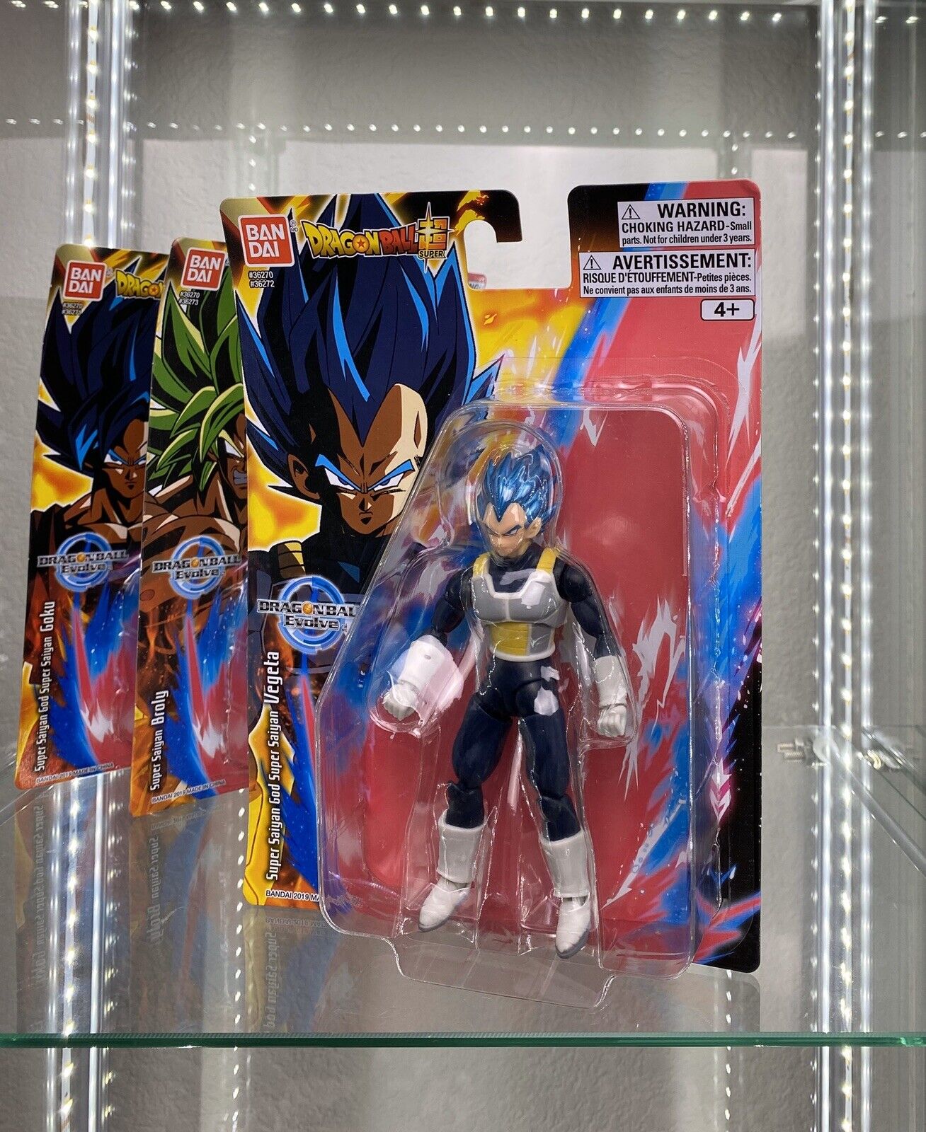 Kit 2 Bonecos Goku - Vegeta Super Saiyan + Broly Super Sayaj - R$ 106,9