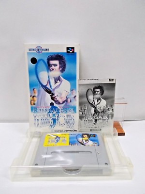 SNES - INTERNATIONAL TENNIS TOUR -  Box. Manual. Super famicom. Japan. 13306