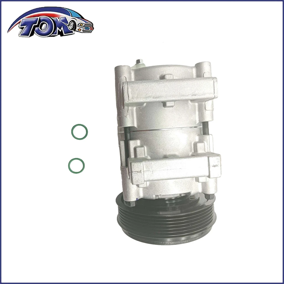 Compresor de aire acondicionado con embrague para Ford E-150 Econoline 1990-1996 4,9 L CO 101200C Foto 4 de 4