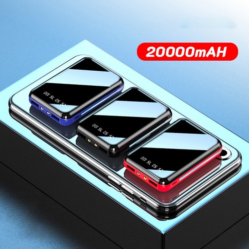 20000mAh Portable Mobile Power Bank w/ LED Torch Digital Display Mirror Surface - Picture 13 of 24