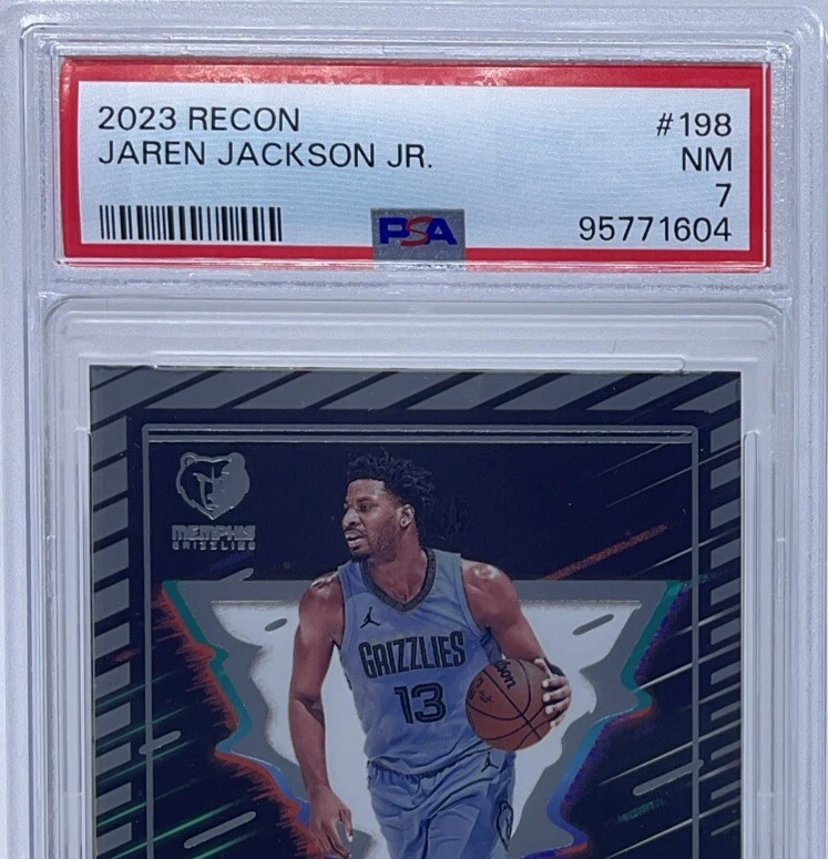 Jaren Jackson Jr PSA 7 -2023 Panini Recon-Grizzlies, Spartans, The Block Panther - Image 2 of 4