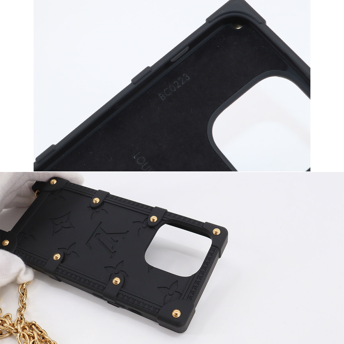 LOUIS VUITTON Re-Trunk Iphone 14 Pro Case Chain Shoulder M81997