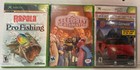 XBOX Game Bundle Celebrity Deathmatch, Project Gotham 2, Rapala Pro Fishing
