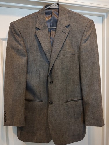 ANDREW FEZZA Gray Two Button Double Vent Blazer Suit Jacket Size 36S - Picture 7 of 10