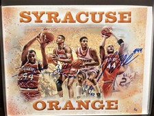 COLEMAN OWENS MOTEN WALLACE Signed Autograph 11x14 Photo Syracuse Orange COA /44