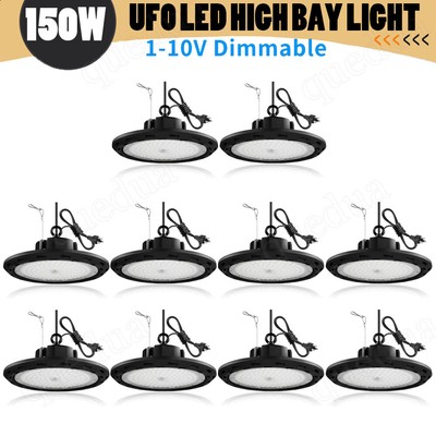 10 Pack 150W UFO Led High Bay Light Industrial Commercial Garage Shop Gym Light