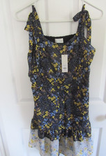 FRANCESCAS JUN & IVY WOMENS FLORAL SLEEVELESS SUMMER DRESS - LARGE - NEW W/ TAGS