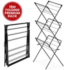 3 Tier Clothes Airer Horse Drying Stand Foldable Laundry Rack Washing Dryer 18m