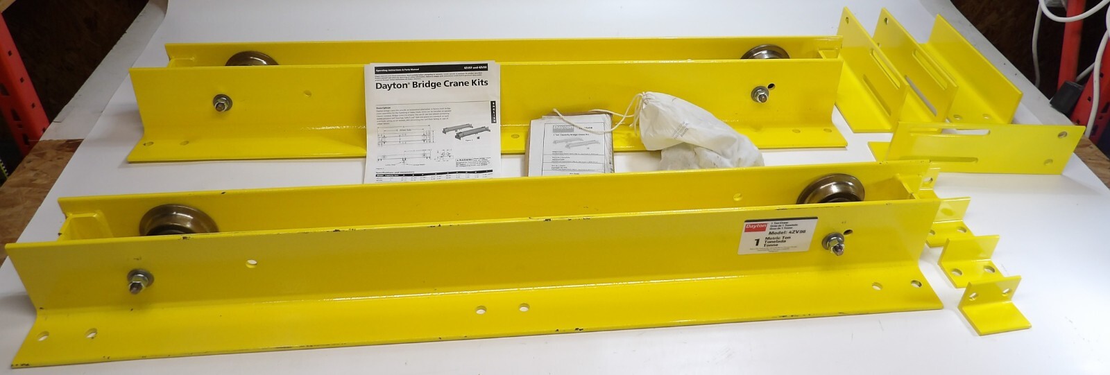 DAYTON Bridge Crane Kit 2,000 lb Load Capacity 4ZV98 Free Shipping