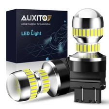 AUXITO LED Bulbs 3157 3156 Reverse Back up Light 6000K White Replace Halogen x2
