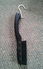 045 Vintgae Wood Folding Coat Hander With Lint Brushes