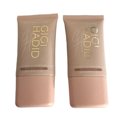 Maybelline New York Gigi Hadid Liquid Gold, 0.67 Ounce Lot of 2
