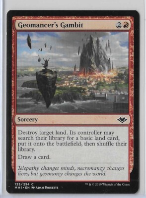 MTG Geomancer's Gambit Modern Horizons (MH1) Common Magic Card #125/254 Unplayed