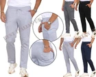 Mens Fleece Trousers Open Hem Bottoms Casual Joggers Jogging Pants M- 5XL