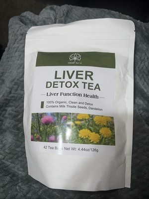 Natural Liver Detox Herbal Tea Organic Body Cleanse & Metabolism Support